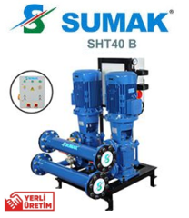 Sumak SHT40/3B 11Kw 380v İki Pompalı Düşey Milli Kademeli Hidrofor