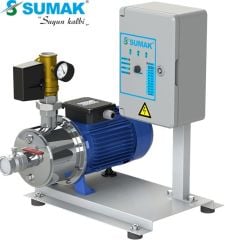 Sumak SMINOX12A220/2T 1X1.6 kW 380V  Tek Pompalı Emişli  Kademeli Paslanmaz Yatay Hidrofor