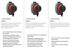 Grundfos ALPHA2 15-80 130mm Döküm Gövdeli Dişli Tip Frekans Konvertörlü Sirkülasyon Pompası - 99411116