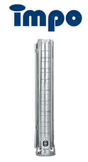 İmpo SS 642-16 35hp 3'' Çıkışlı - 6'' Komple Paslanmaz Krom Tek Dalgıç Pompa (motorsuz)