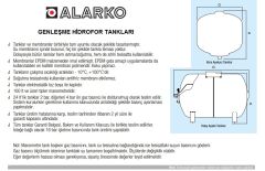 Alarko KGT 1000D  1000 Litre 10 Bar Dikey Ayaklı Kapalı Tip Hidrofor ve Genleşme Tankı