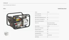 Solax P30-3  3'' Dört Zamanlı Benzinli Motopomp (Su Motoru)