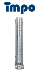İmpo SS 636-18 25hp 3'' Çıkışlı - 6'' Komple Paslanmaz Krom Tek Dalgıç Pompa (motorsuz)