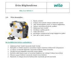 Wilo Isar BOOST5-E-5-2G  220V-50/60 Hz  SÜPER SESSİZ KENDİNDEN EMİŞLİ ÇOK KADEMELİ FREKANS KONTROLLÜ HİDROFOR