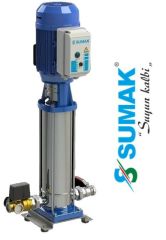SUMAK, SHTP8 A 300/10, 3HP , 380V, DÜŞEY MİLLİ, KADEMELİ, PANOLU, KOMPLE PASLANMAZ HİDROFORLAR