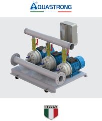 Aquastrong  DC3 EDX 40-370       3X3.7kW 380V  Üç Pompalı Yatay Paket Hidrofor