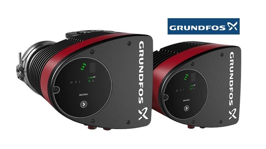 Grundfos MAGNA1 D 65-100 F 340mm DN65 PN6/10 Döküm Gövdeli Flanşlı İkiz Tip Frekans Konvertörlü Sirkülasyon Pompası - 99221379