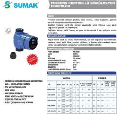 SUMAK, SSP 32/80 INV, FREKANS KONTROLLÜ, SİRKÜLASYON POMPA  [2\'\'] 180 mm
