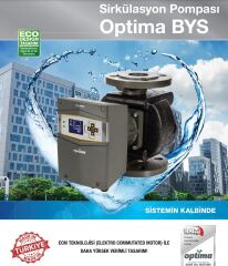 Alarko OPTIMA BYS 3/12-180   Dişli Tip Frekans Kontrollü Sirkülasyon Pompası  - Dijital Ekran