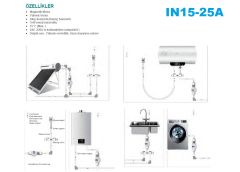 MOMENTUM IN15-25A  100W 24V/220V PASLANMAZ GÖVDELİ FULL OTOMATİK YÜKSEK İRTİFALI İNVERTÖRLÜ GÜNEŞ ENERJİ POMPASI (Akış ve basınç sensörlü)