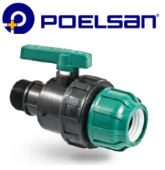 Poelsan 1 1/2''x 50 Erkek - kablin Küresel vana